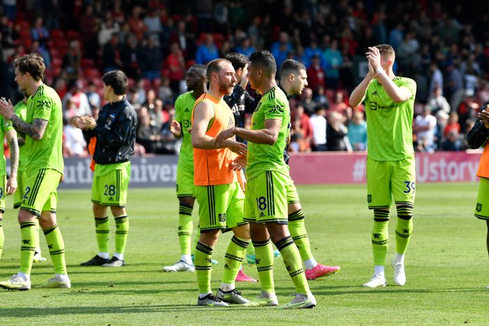 Casemiro and Christian Eriksen