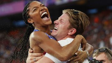 'Never give up on your dreams'-Tara Davis-Woodhall and husband Hunter Woodhall reflect on journey to Olympic glory