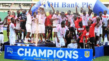 Kenyan duo Clyde Senaji and Collins Okumu lift first trophy in Malawi