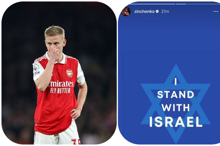 Zinchenko's post on Instagram