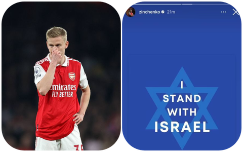 Fans react to Oleksandr Zinchenko’s post on social media after saying he 'stands with Israel'