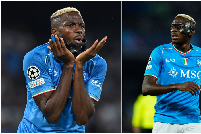 Victor Osimhen in action for Napoli in the UCL game against Real Madrid |Pulsesports.ng