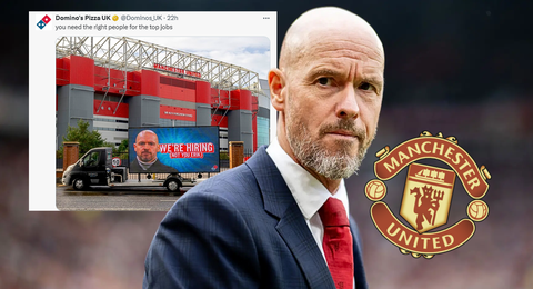 Erik ten Hag: Domino's Pizza savagely trolls under-pressure Man U coach amid ‘SACK him’ pleas