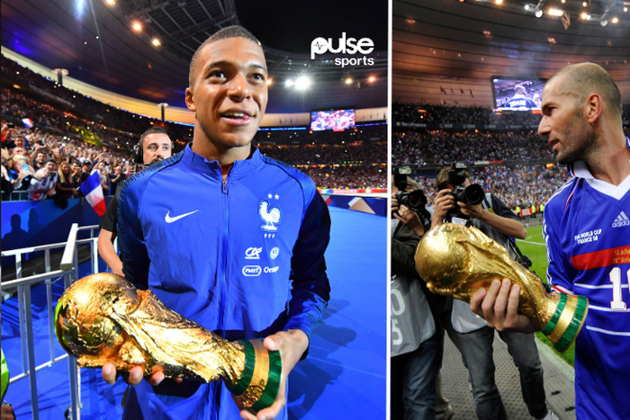 Kylian Mbappe and Zinedine Zidane are both World Cup winners || Image credit: Imago