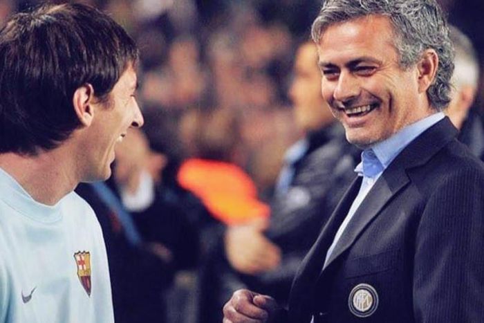 Jose Mourinho and Lionel Messi in 2010 || Getty Images