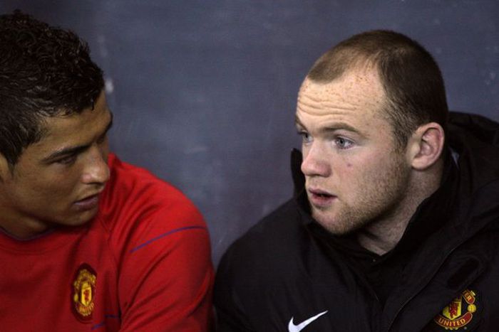 Former Manchester United stars Wayne Rooney and Cristiano Ronaldo || Image credit: SKY
