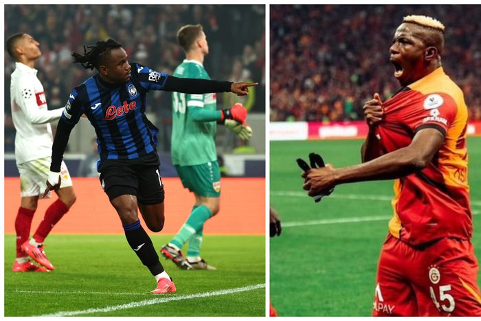 Ademola Lookman (left) and Victor Osimhen (right) are two Nigerians in super form in Europe.