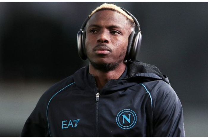Victor Osimhen of Nigeria and Napoli. (Photo Credit: Caughtoffside/X)