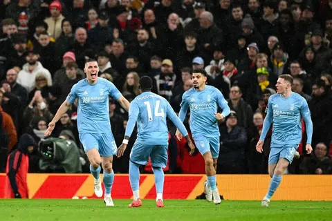 'Huge moment for all of us in the club' - Forest celebrate first win in 30 years at Old Trafford