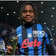 Ademola Lookman with his latest man of the match award for Serie A side Atalanta.