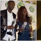Asisat Oshoala with Yaya Toure (left) and Victor Osimhen (right).