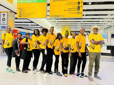 Watch: She Cranes touch UK soil like queens for the Vitality Netball Series