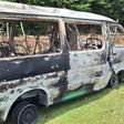 Fire razes down Division One side GFE 105's van while on transit from game