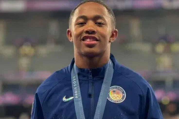 Grant Holloway. Quincy Wilson. Rai Benjamin. Beyond the Records. How did Quincy Wilson win gold? What is Quincy Wilson 400m time? Quincy Wilson medals. Quincy Wilson Olympics.