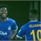 Brown Ideye celebrates his first goal for Enyimba.