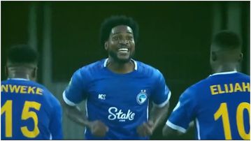 On fire: Ex-Super Eagles striker Ideye scores in back-to-back games for Enyimba