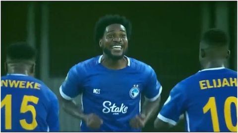 On fire: Ex-Super Eagles striker Ideye scores in back-to-back games for Enyimba