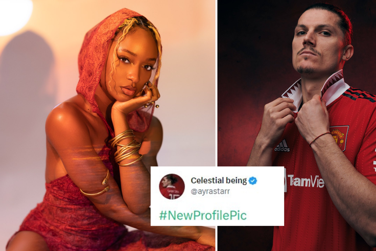 'I might have to unfollow' - Nigerians react as singer Ayra Starr uses Manchester United's Marcel Sabitzer as Twitter profile picture