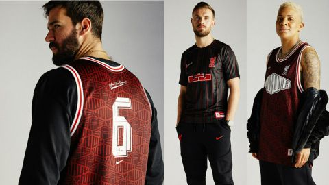 Check out the new LeBron James and Liverpool Nike collection