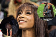 [WATCH] - Sha'Carri Richardson and her 'Baby' Christian Coleman's romantic moments at NFL Celeb Flag Football game