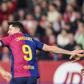Robert Lewandowski celebrates scoring against Sevilla | Imago