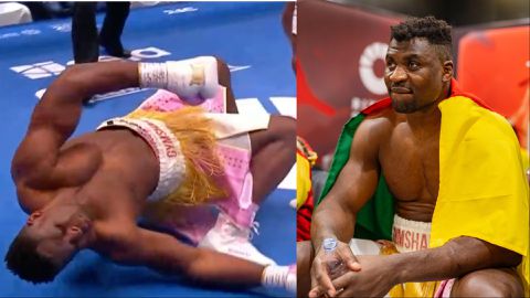Sorry I let you down - Francis Ngannou reacts to defeat to Anthony Joshua