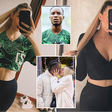 Bruno Onyemeachi’s girlfriend flaunts Super Eagles jersey in cute mirror selfies