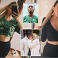 Bruno Onyemeachi’s girlfriend flaunts Super Eagles jersey in cute mirror selfies
