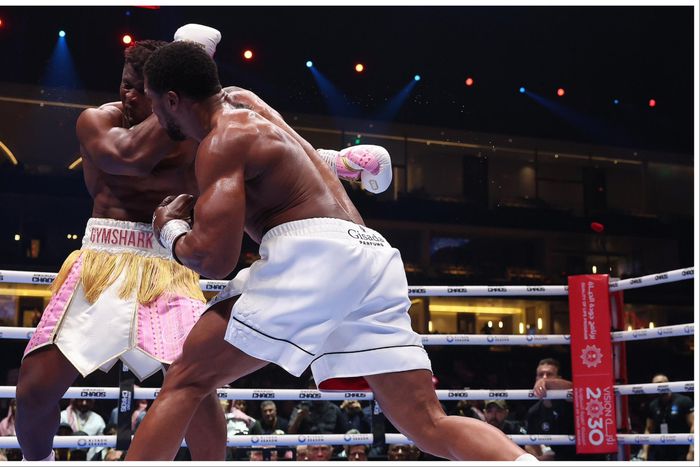 In just 2 rounds, Anthony Joshua defeats Francis Ngannou in knockout chaos in Saudi Arabia.