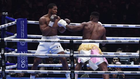 Anthony Joshua's message to Francis Ngannou after losing second professional bout