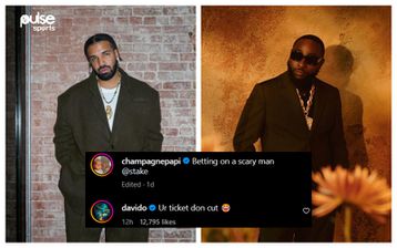 Joshua vs Ngannou: ‘Ur ticket don cut’ - Davido trolls Drake after losing bet on Cameroonian MMA fighter