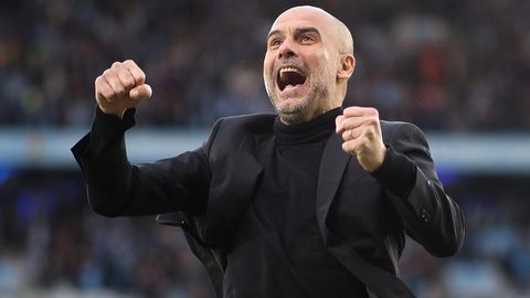 Going nowhere: Guardiola vows to remain at Manchester City regardless of Premier League final day result