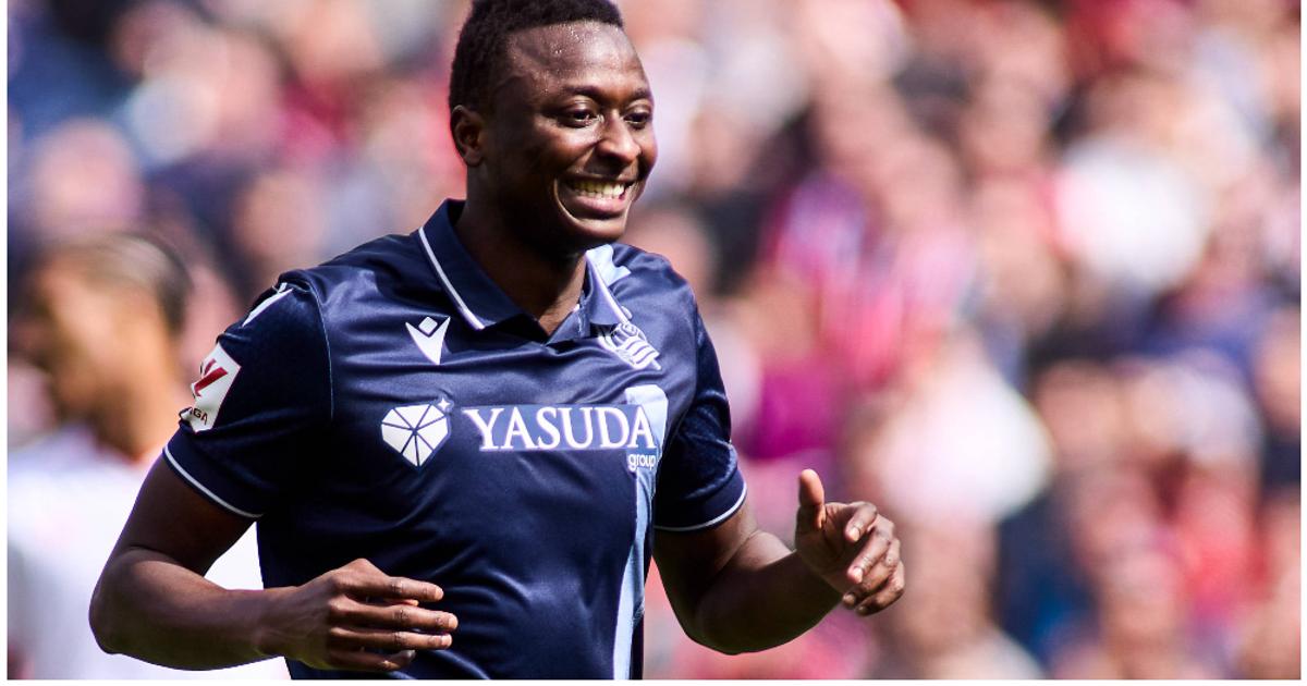 Sadiq celebrates Super Eagles return with first goal in 20 matches ...