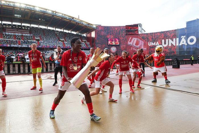 After a hard-fought season, Nigeria's Christy Ucheibe is a Cup champion with Benfica in Portugal.