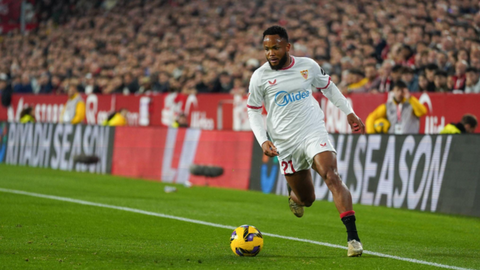 Ejuke justifies Eric Chelle's selection, powers Sevilla to victory over Umar Sadiq's parent club
