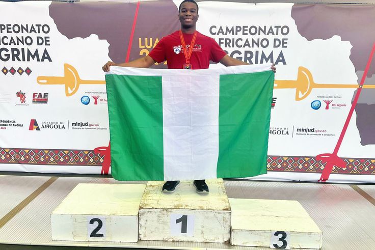 Inkosi Brou secures bronze medal for Nigeria at 2025 African Junior Fencing Championships