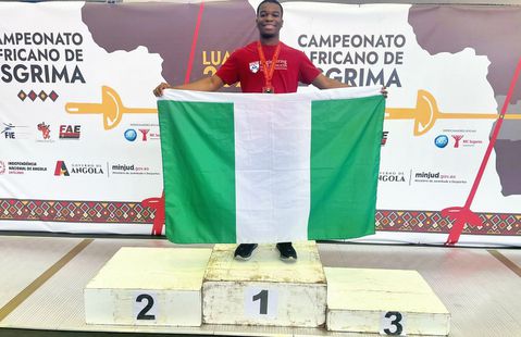 Inkosi Brou secures bronze medal for Nigeria at 2025 African Junior Fencing Championships