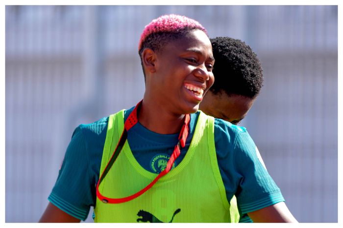 Super Falcons star Oshoala mocks Real Madrid