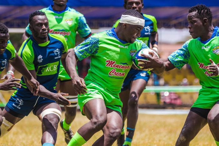 A past match between Menengai Oilers and KCB RFC.