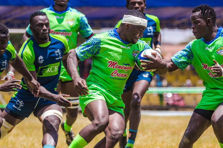 A past match between Menengai Oilers and KCB RFC.