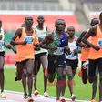 Junior athletes in action during the AK trials for the Africa Junior Championships