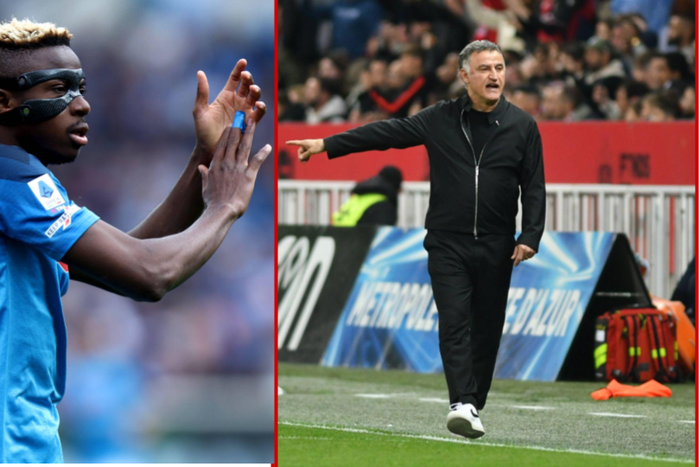 Osimhen and Cristophe Galtier