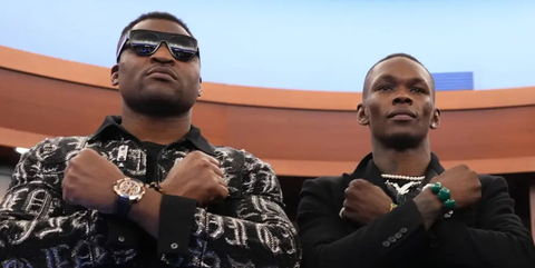 Francis Ngannou reacts to Adesanya’s victory, calls him the best of all-time