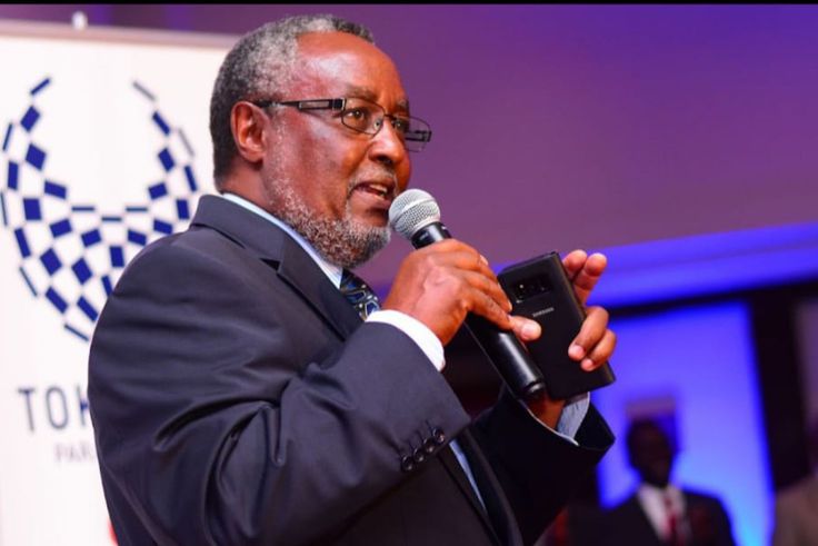 The late Waithaka Kioni giving a speech during a past event