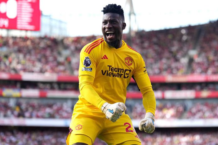 Andre Onana pumped up after a big save || iMAGE CREDIT: iMAGO
