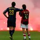 Milan Derby Rui Costa and Marco Materazzi
