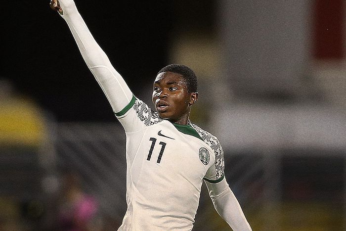 Golden Eaglets forward Charles Agada