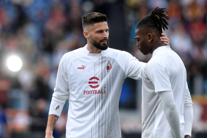 AC Milan star attackers Olivier Giroud and Rafael Leao