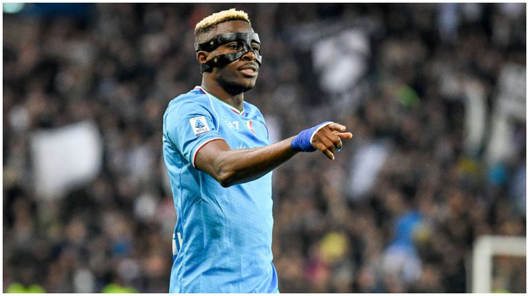 Victor Osimhen during the game against Udinese on Monday night.