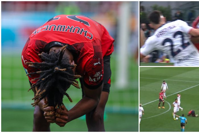 Sameul Chukwueze against Genoa.